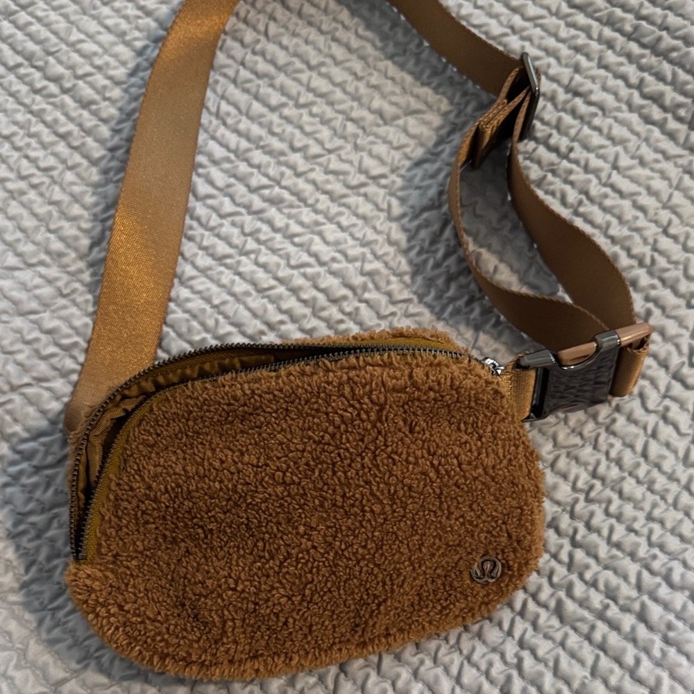 Lululemon Tan Fleece Belt Bag